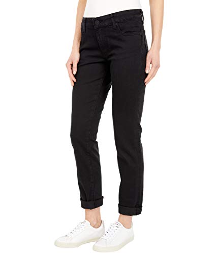 KUT from the Kloth Catherine Boyfriend Jeans Black 8 30.5,