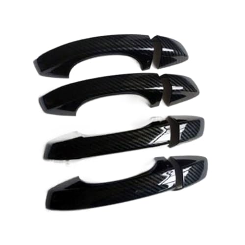 Garniture poignée porte Golf 7 en fibre de carbone véritable pour look sport élégant