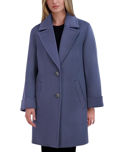 TAHARI Women's Single Breasted Topper Peacoat Jacket