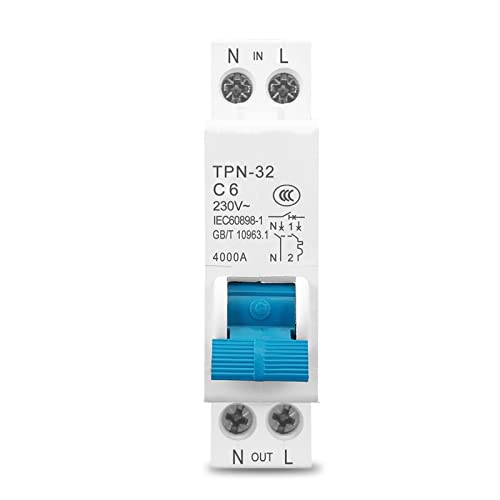 Disjoncteur TPN 20A mini disjoncteur MCB 1P+N pour circuit de prise