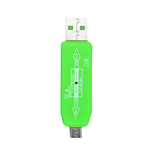 uu19ee Lector De Tarjetas USB OTG 2 En 1 Universal Micro USB OTG TF/SD Lector De Tarjetas Extensión De Teléfono Cabezales Micro USB OTG Adaptador