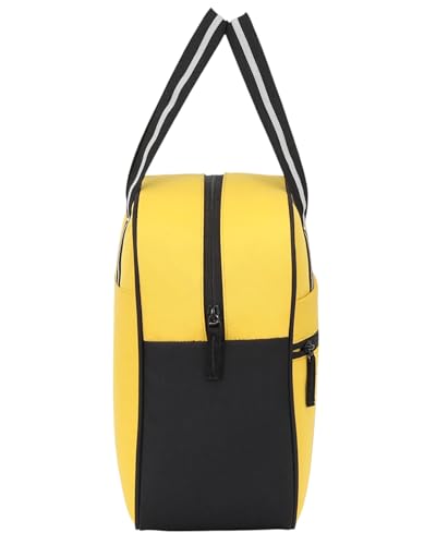 Image of Durable & Lightweight Lunch Bag | Trendy Water-Resistant Tiffin Bag & Meal Holder for Office, School, Travel & Picnic, Stylish, Insulated Design for Men, Women & Kids (Yellow)