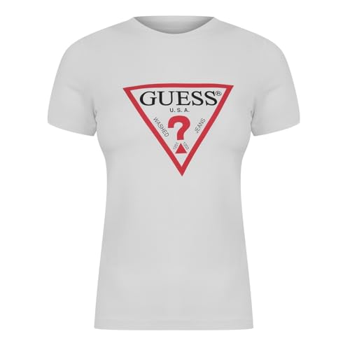 T-shirt Guess femme en coton extensible avec logo imprimé poitrine