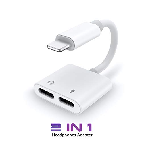 Headphone Jack Adapter for iPhone 11 Adapter Headphone Splitter Audio Cable Aux Cord