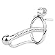 SeLgurFos Edelstahl Chastity Cage Männer Stretcher mit Easy Urination Penis Plug, Skelett Verdecktes Schloss Cock Cage Sex-Spielzeug für Mann Keuschheit Bondage (S,45mm)