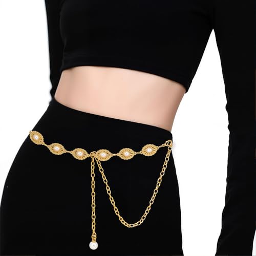 Western Belts for Woman, Gold Chain Belt, Gold Waist Chain, Silver Waist Chain2