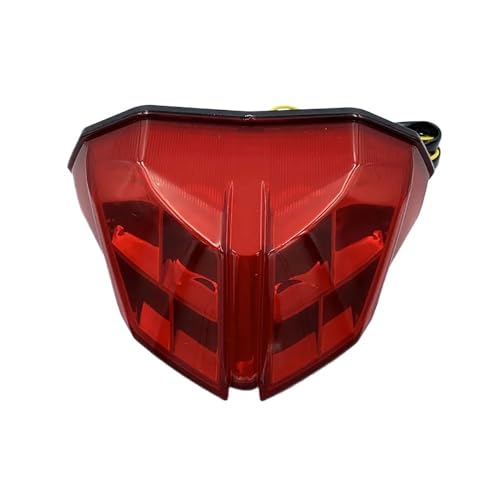 Clignotants et feu arrière de moto couleur rouge à haute intensité visuelle