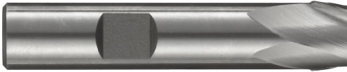 Image of 5111715 High Speed Steel (HSS) Square Nose End Mill, Inch, Weldon Shank, Uncoated (Bright) Finish, 30 Degree Helix, 2 Flutes, 4.25 inch Overall Length, 1.2500 inch Cutting Diameter, 3 /4 inch Shank Diameter