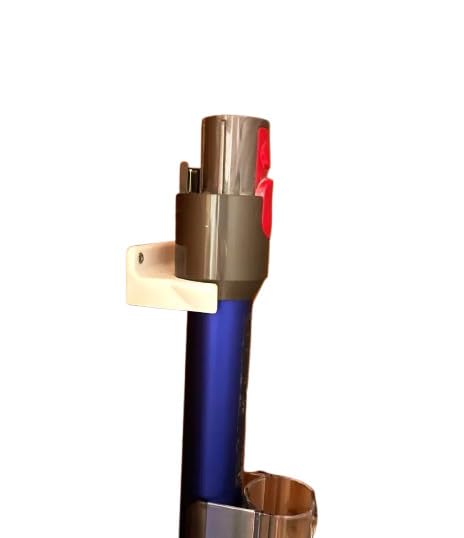 Wall Holder Clip Compatible with Dyson V15 V11 V10 V8 V7 โ Long Tube Pipe Mount for Cordless Vacuum Cleaners โ Secure Wall Storage for Wand Extension (Vacuum Not Included)