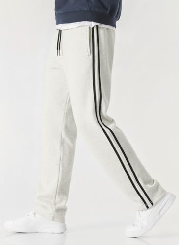Image of dockstreet Men's /Unisex Open Bottom Drawstring Pure Cotton Stretchable Baggy Jogger Pants