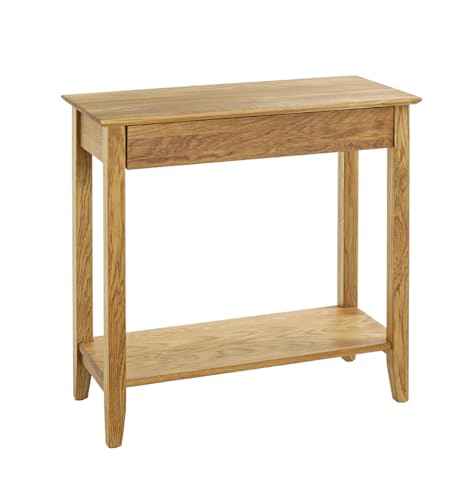 HAKU Console chêne, Bois Massif - Dim.: L 75 cm x H 75 cm x P 35 cm, Style: Traditional