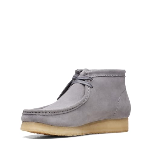 Clarks Mens Wallabee Boot Grey Suede4