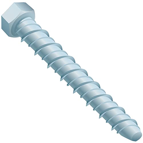 Self-Tapping Concrete Masonry Hex Head Bolt M10 x 130 (Pack of 10) Heavy Duty Hexagon High Tensile Headset Stainless Steel Anchor Bolts Indoor Outdoor Multi Purpose Use - Image 3