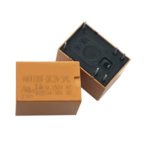 Relais électromagnétique HK4100F 6 broches 3V pour circuit imprimé