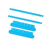 Gissroys Guía de glaseado curvado para tartas con marcado de medición para hornear y decorar profesionales, accesorio de cocina, herramienta profesional de alineación de capas de pasteles