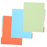 Veemoon 15pièces Intercalaires Pour Organiser Agenda Et Classeur Onglets Pour Usage Scola...