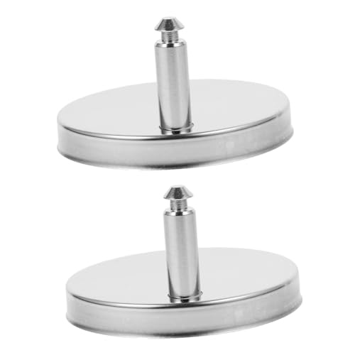 FUTUREORYY 2セット ユニバーサルステンレス製トイレ便座ボルトネジ 耐久性ヒンジカバー連結部品 取り付け簡単 トイレ蓋交換用標準