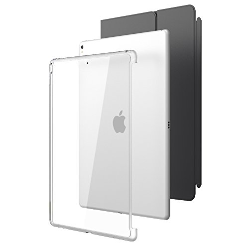 New iPad Pro 12.9 2017 Case, i-Blason Compatible with Official Smart Cover and Smart Keyboard Clear Hybrid Cover Case for Apple iPad Pro 12.9 2017 Release,Not Fit iPad Pro 12.9 2018 (Clear)