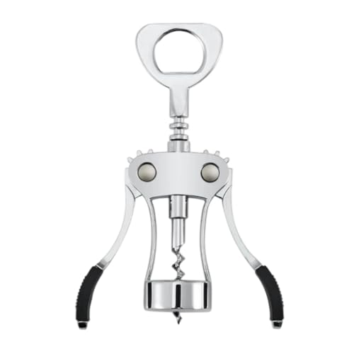 Diheohg Sacacorchos Wing Silver Wing Sacacorchos Sacacorchos Abridor de botellas de vino tinto premium, accesorios reutilizables para botellas de vino