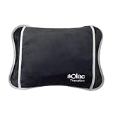 Solac CB8981 Caldea - Bolsa de agua térmica, 360 W, forma ergonómica, 120 minutos de autonomía, conector extraíble, tejido de tacto suave, tejido transpirable, uso universal, azul oscuro