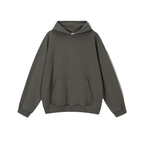 Mens Hoody Oversized Hoodie Unisex Heavyweight Sweatshirt Plain Hoodies for Men Women Couples