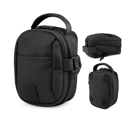Mini Mochila Bolsa Tiracolo Magnetica Com Alça Transversal Ombro Unissex Impermeável, feita em Polyester Oxford a Prova D'água Academia Esportiva.