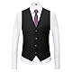 KUDMOL Herrenanzug 3 Stück Smoking EIN Knopf Blazer Weste Hose Sets für Hochzeit Party Prom