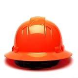 Oniissy ABS-Sicherheitshelm, V-Typ, Baustellen-Schutzhelm mit flachem Profil-Design und weichen Augenbrauen für Ingenieurbau, Gebäudeschutz, Orange