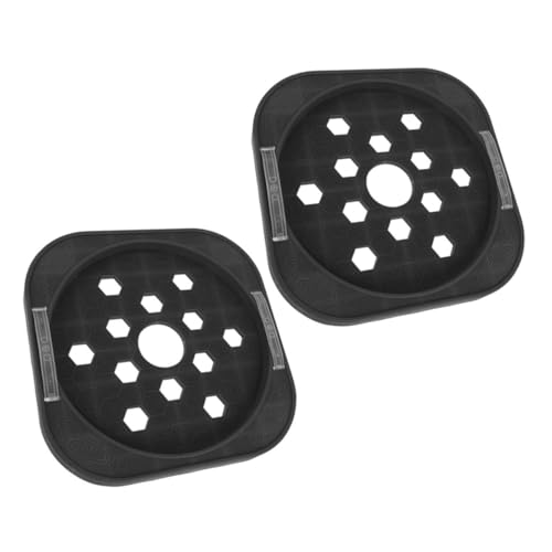 DECORNIJIA 2 Piezas Base Móvil para Tanque de Gas con Ruedas Resistentes Bandeja Redonda para Soporte y Almacenamiento Práctico de Color Gris Oscuro para Facilitar el Transporte Limpieza