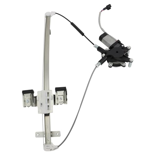 Image of TRQ Rear Passenger Side Power Window Motor and Regulator Assembly Compatible with 2005-2010 Dodge Dakota 2011 Ram Dakota 2006-2009 Mitsubishi Raider