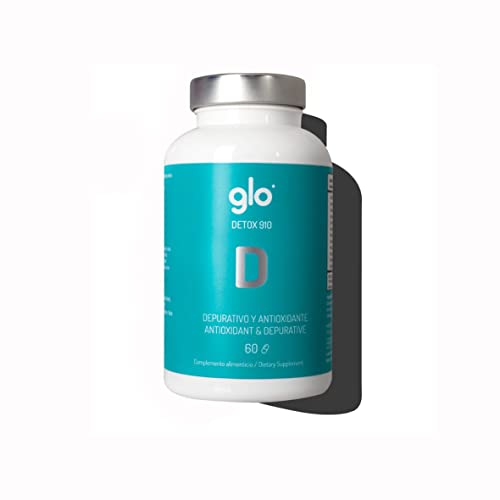 Cápsulas Detox Glo 910 Bio | Depurativo Hepático Natural | Pastillas para Limpiar el Hígado | Extracto Ecológico de Cardo Mariano, Alcachofa, Rábano Negro y Matcha para Depurar Toxinas | 60 cápsulas Cover
