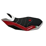 Modello: Ribe BRIXIAMOTO copri sella ribe rosso Ultragrip con logo compatibile con DUCATI HYPERMOTARD 1100 2007-2012 e per HYPERMOTARD 796 2007-2012 e per HYPERMOTARD EVO 1100 2007-2012