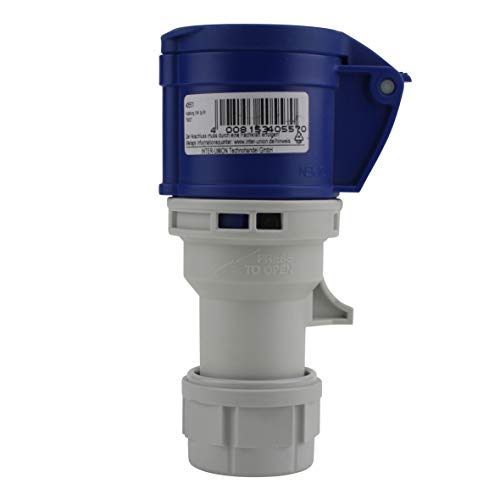 Cartrend Caravan 40557L Caravan CEE-Kupplung 16A, blau/grau, 3-polig