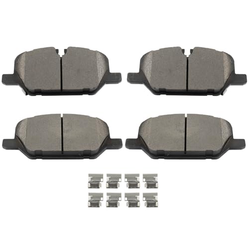 Image of cciyu D2314 Brake Pads w /Hardware Front Disc Brake Pad Set | Fit For Buick For Envision,For Cadillac For CT5,For XT4,For Chevy For Camaro,For GMC For Terrain