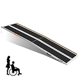Wheelchair Ramp 10 Feet, gardhom Anti-Slip Aluminum Folding Handicap Ramp Wheelchair Ramps for Home Steps Entrance Threshold Doorways Stairs Curbs Scooter