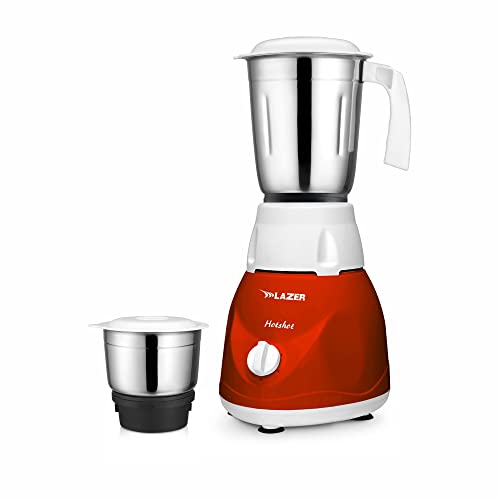 Image of Lazer Hotshot 2 Jars 450W Mixer Grinder (RED)