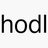 Simple Hodl, Cryptocurrency, bitcoin, btc, ethereum, monero, nav, neo, waves, stratis, hodl Sticker Vinyl Bumper Sticker Decal Waterproof 5'