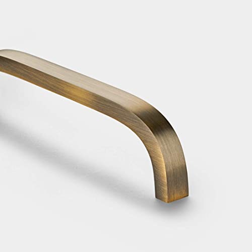 Solid Brass Bar Handles, Antique Gold, PH88 - Hole Centre 128mm
