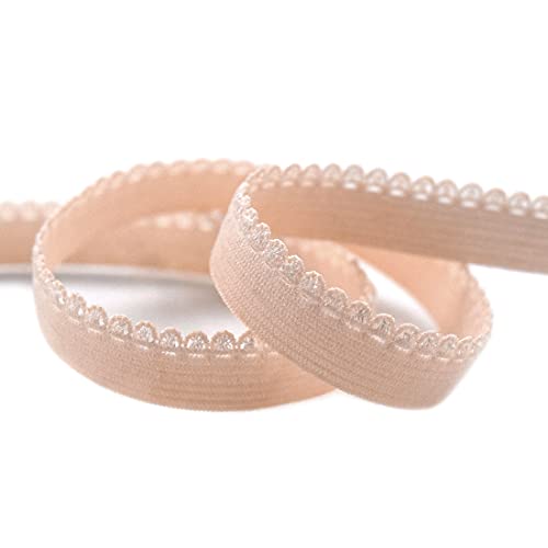 Diy Park 5 Yard 3/8 Inch 10Mm Picot Loop Edging Decorative Frilly Lace Trim Elastic Spandex Band Lingerie Dress Diy Sewing Craft  cover