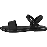 Obermaterial: Synthetik s.Oliver Damen 5-5-28133-38 Flache Sandale, Black, 38 EU