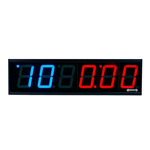 Flex Timer - Home Edition - Bluetooth App-Controlled Wall Mounted 13" LED Gym Clock with Medium 2.3" Digits for CrossFit, Tabata, HIIT, EMOM, MMA, Boxing, Interval Training, Circuits, Workouts - Image 2