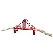 Wooden Train Bridges, Crossing Track Bridge, Wooden Train Track Accessories, Wood Train Tracks, Train Tracks Compatible with All Major Brands, Wood Toys for Girls & Boys