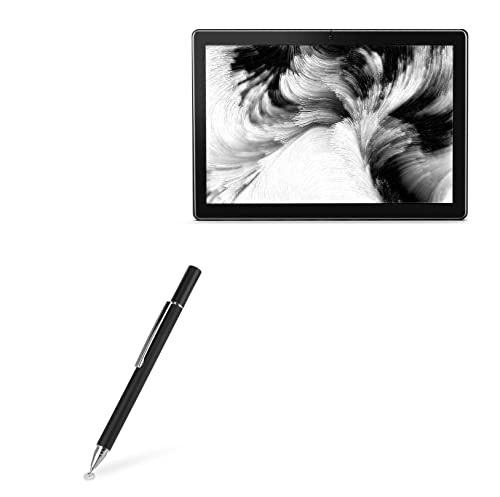 BoxWave Stylus Pen Compatible with PRITOM Android Tablet M10 (10 in) - FineTouch Capacitive Stylus, Super Precise Stylus Pen for PRITOM Android Tablet M10 (10 in) - Jet Black