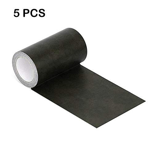 Adhésif de réparation en cuir imperméable à l'eau de réparation de ruban adhésif en cuir pour les canapés, sièges de voiture, sacs à main, vestes, 5Pcs