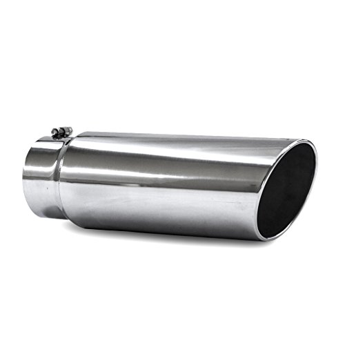 JamoPerformance Exhaust TS506018RP - 5" In - 6" Out - 18" Length Stainless Steel Rolled Polished Tip