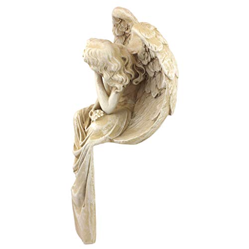 Design Toscano Resting Grace Sitting Angel Sculpture in Stone Size: Medium