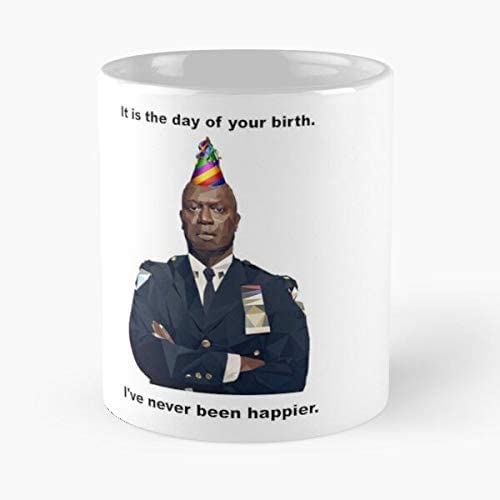 Brooklyn Nine-Nine Birthday Wish by Captain Boyle White Printed Ceramic Tea/Coffee Mug by CRAFT MANIACS | UBER Cool Brooklyn Merch-image-38
