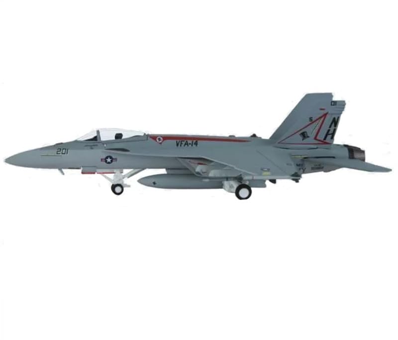 ACE HOBBY for Hogan F/A-18E, for US Navy, VFA-14 Tophatters, CVW 11, NAS Lemoore, NH 201 Bureau Number: 165862 (CO Bird, Hi-vis Marking) 1:200 Aircraft Pre-Built Model