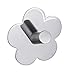 Produktbild WENKO Wandhaken Fiore Edelstahl glänzend 2er Set - 2er Set, selbstklebend, Edelstahl rostfrei, 5.8 x 5.8 x 2.8 cm, Glänzend