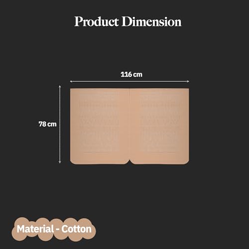 Image of Kuber Industries 2 Seater Sofa Cover | Slipcover for Living Room | Thick & Cozy | Non-Slip Comfort Sofa Cover Set Set | Columbia 258003 - Brown